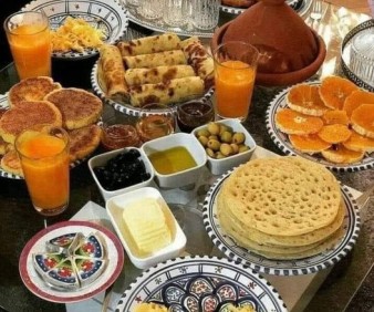 Traditional Breakfast in Morocco